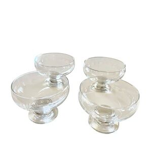 Set of 4 Glass Dessert Bowls